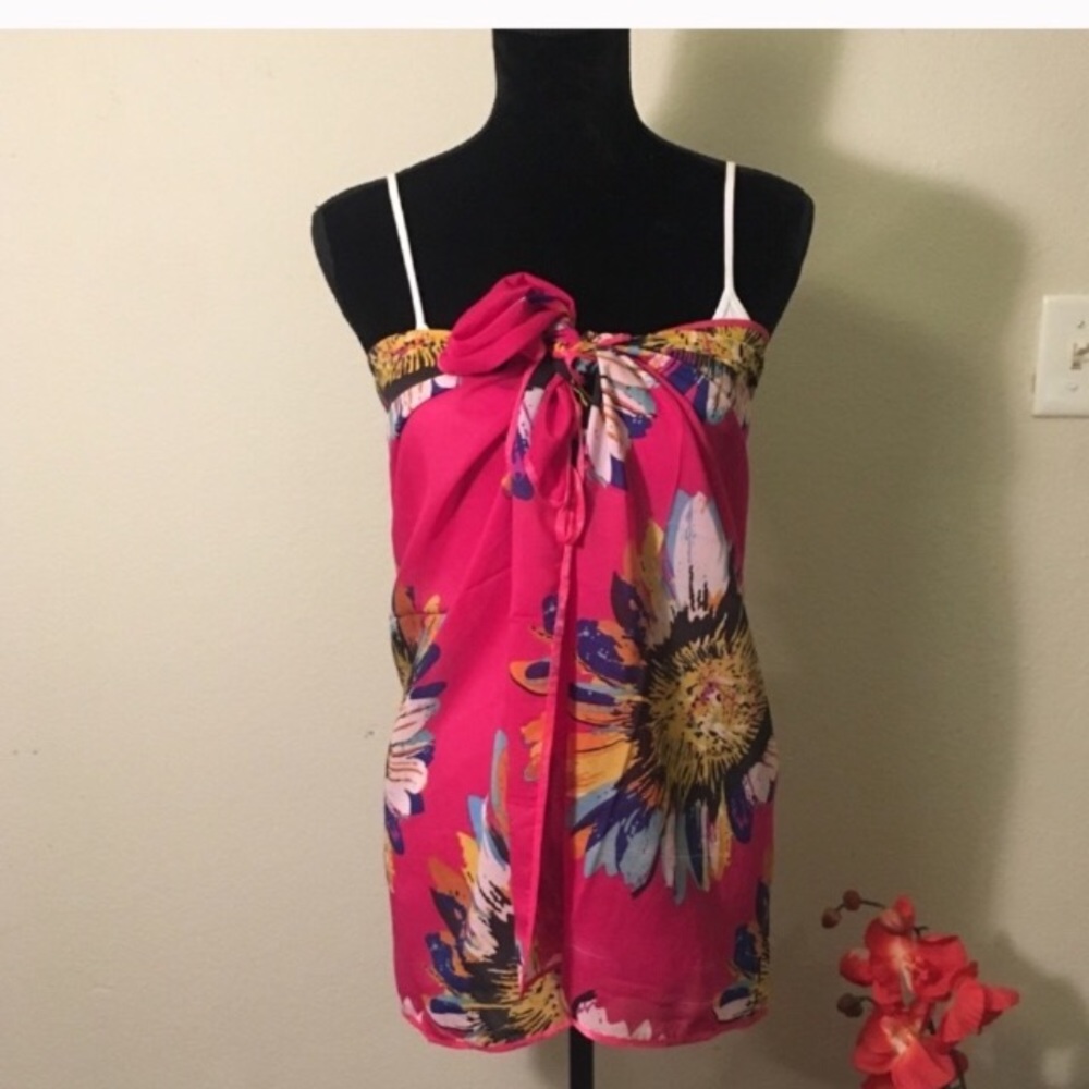 🥳HP🥳NWT chiffon straps Backless Dress,mini/maxi - Picture 3 of 8